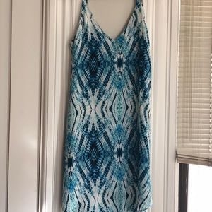 Silk open back dress